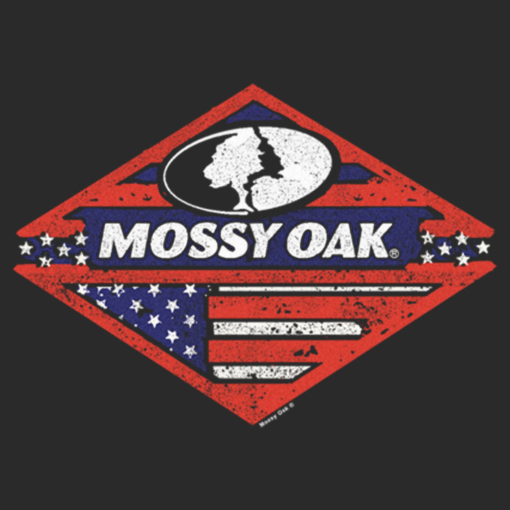 Men's Mossy Oak Patriotic Forest Logo T-shirt - Charcoal - Large