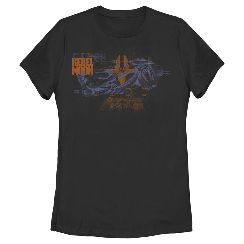 Women's Rebel Moon Imperium Space Fighter Grid T-Shirt