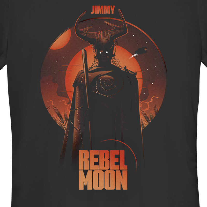Junior's Rebel Moon Jimmy Warrior Portrait T-Shirt