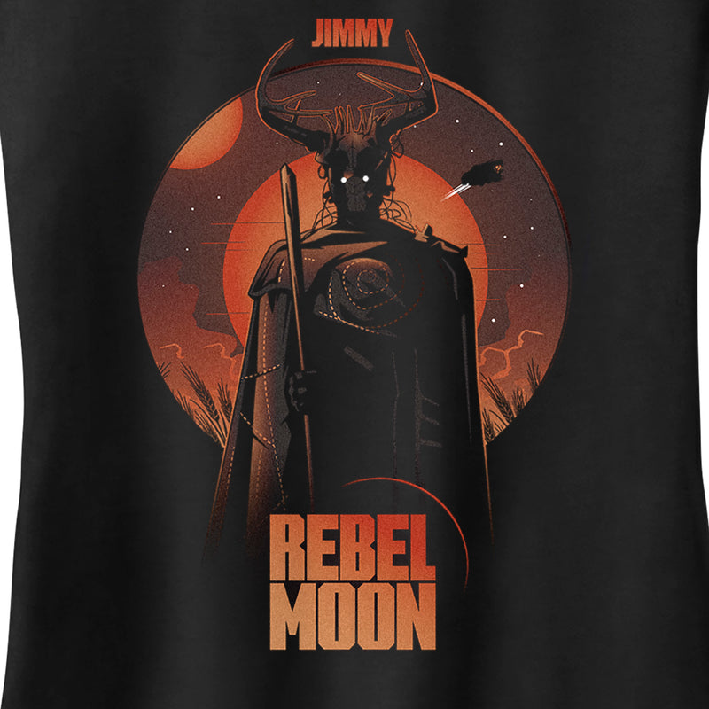 Junior's Rebel Moon Jimmy Warrior Portrait Racerback Tank Top
