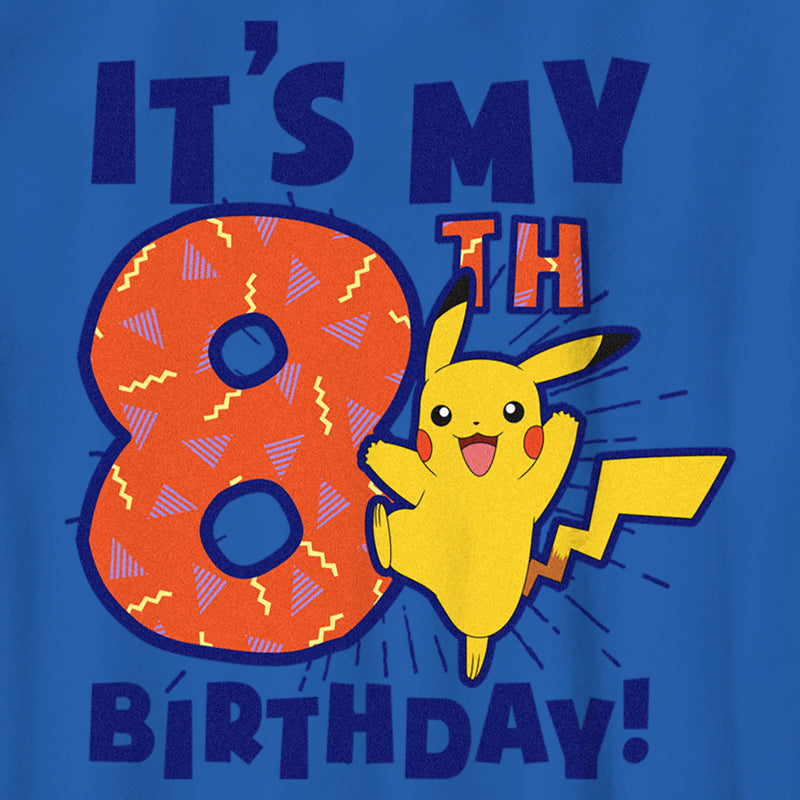 Boy's Pokemon It’s My 8th Birthday Pikachu T-Shirt