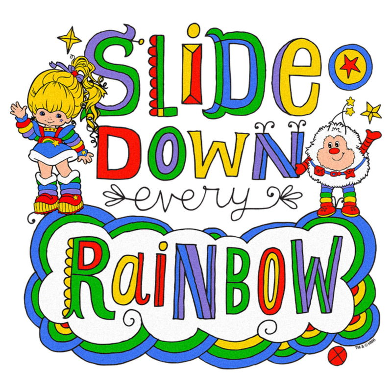 Men's Rainbow Brite Slide Down Every Rainbow T-Shirt