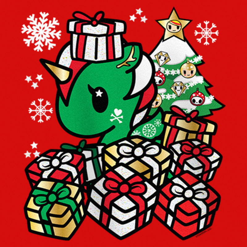 Girl's Tokidoki Christmas Presents Unicorno T-Shirt