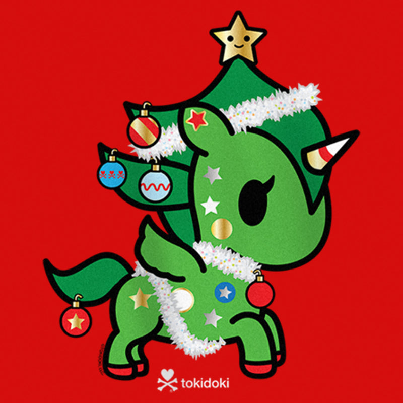 Girl's Tokidoki Christmas Evergreen T-Shirt