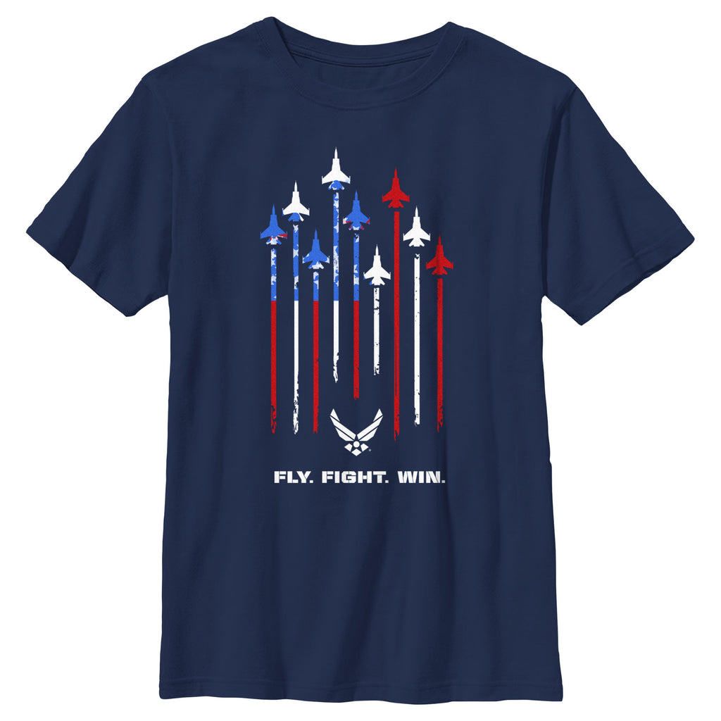 U.S. Air Force T-Shirts: Air Force Under Armour Fly Fight Win Tech T-Shirt  in Navy