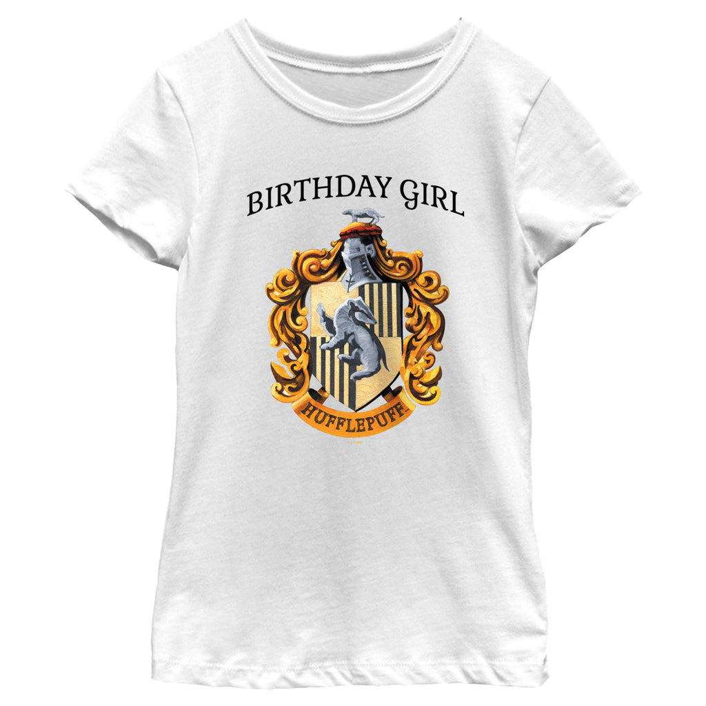 Girl – Sun Girl\'s Hufflepuff Fifth T-Shirt Crest Potter Harry Birthday