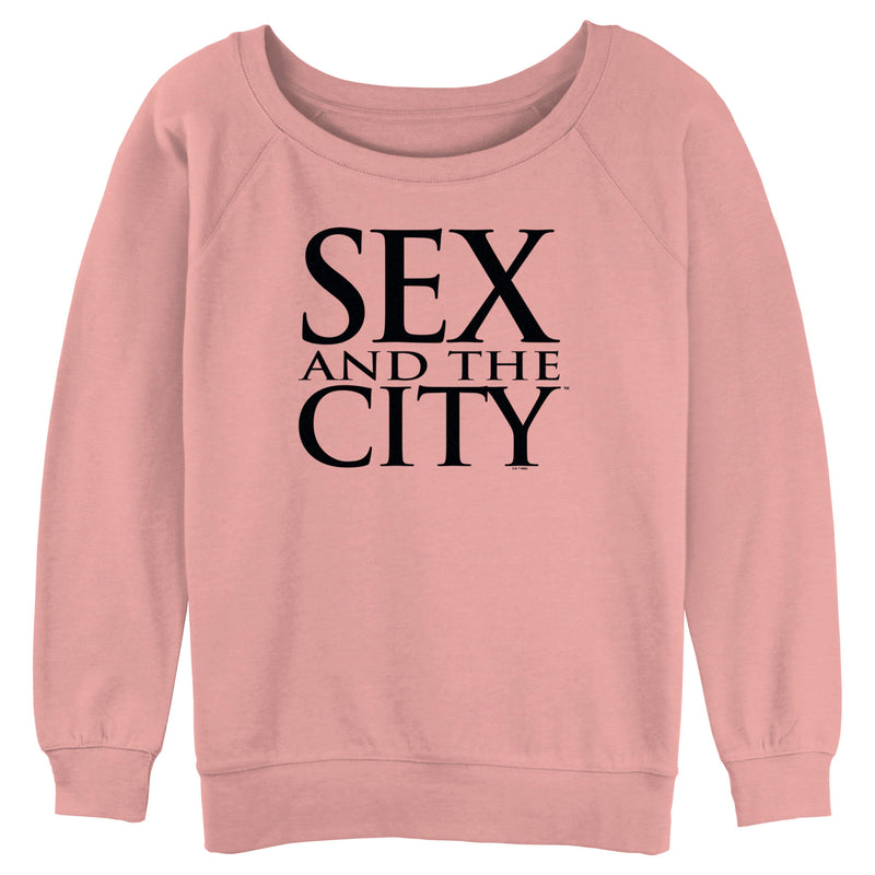 Junior's Sex and the City Classic Text Logo Sweatshirt