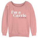 Junior's Sex and the City I'm a Carrie Text Sweatshirt