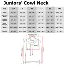 Junior's Cruella No Rules Fashion Sketch Cowl Neck Sweatshirt
