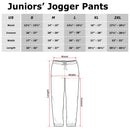 Junior's MTV Repeated Orange and Pink Logo Jogger Pants