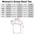 Women's Top Gun Logo Distressed Scoop Neck