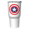 Marvel Captain America Classic Shield Logo Stainless Steel Tumbler With Lid