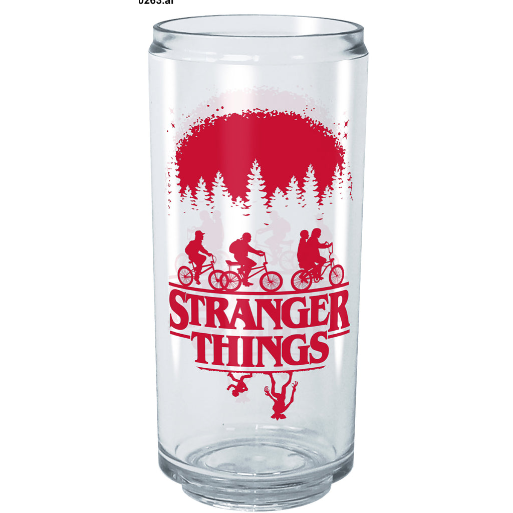 Stranger Things Silhouette Logo Tritan Can Shaped Drinking Cup - Clear - 16  oz.
