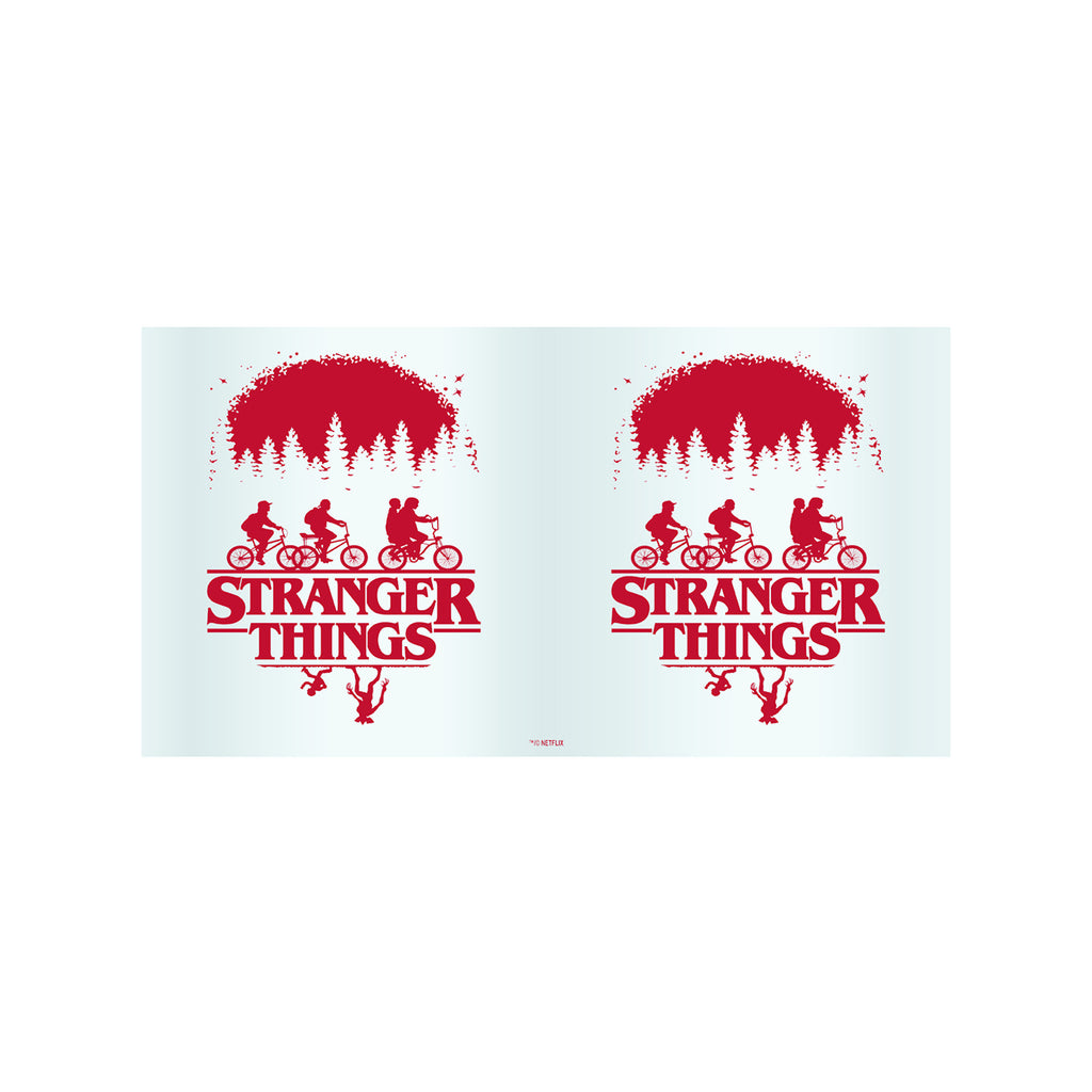 Stranger Things Main Poster Bike Ride Tritan Can Shaped Drinking Cup -  Clear - 16 oz.