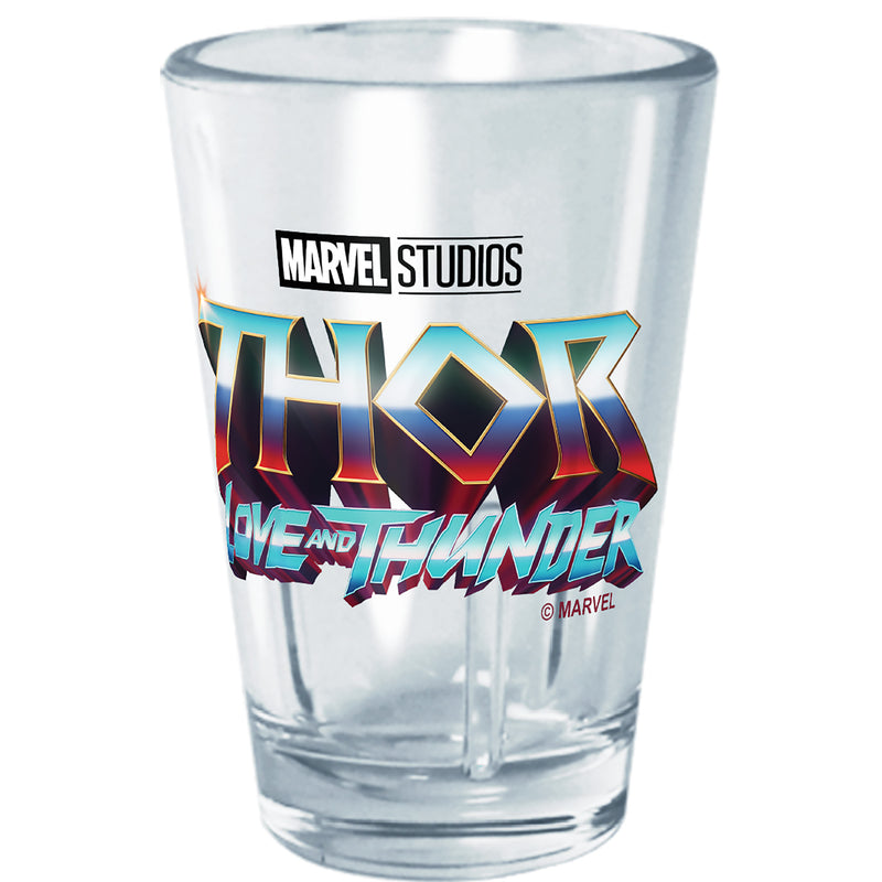 Marvel: Thor: Love and Thunder Metallic Main Logo Tritan Shot Glass