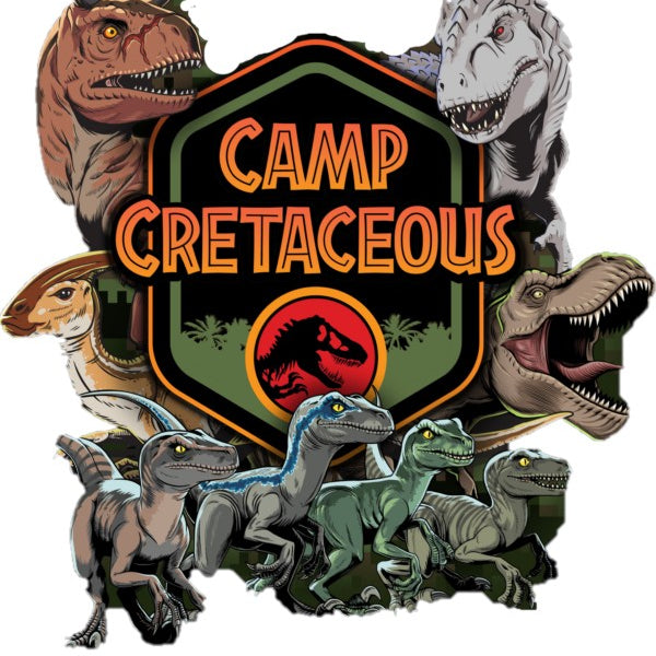 Jurassic World Camp Cretaceous Group Shot Panels T-shirt, hoodie