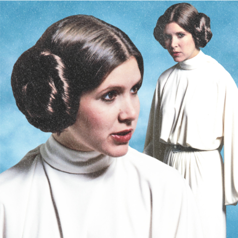 Leia Rutherford Princess Leia Head Outline