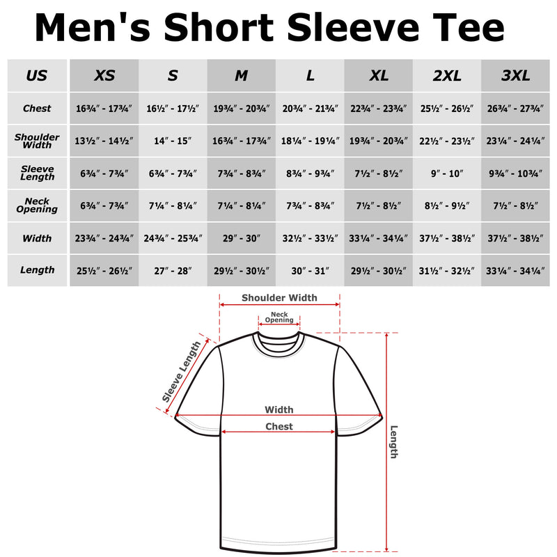 Men's Friends Character Name List T-Shirt