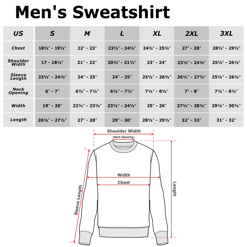 Men's Star Trek: The Next Generation Enterprise Galaxy Class NCC-1701-D Schematics Sweatshirt