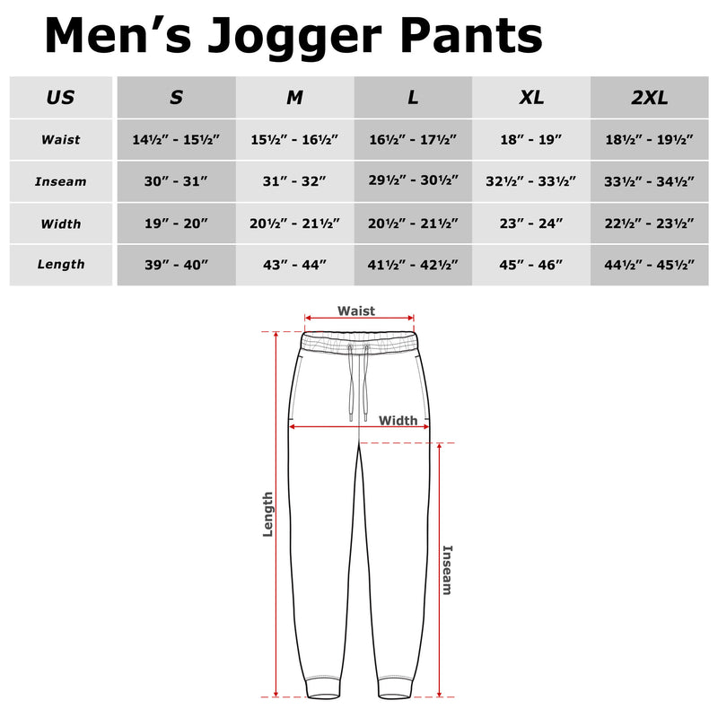 Men's Power Rangers Retro Rangers Logo Jogger Pants
