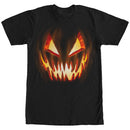 Men's Lost Gods Halloween Evil Pumpkin Face T-Shirt
