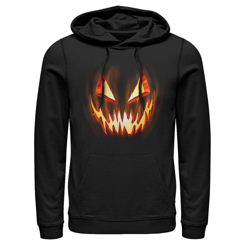 Men's Lost Gods Evil Pumpkin Face Pull Over Hoodie