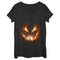 Women's Lost Gods Evil Pumpkin Face Scoop Neck