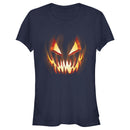 Junior's Lost Gods Evil Pumpkin Face T-Shirt