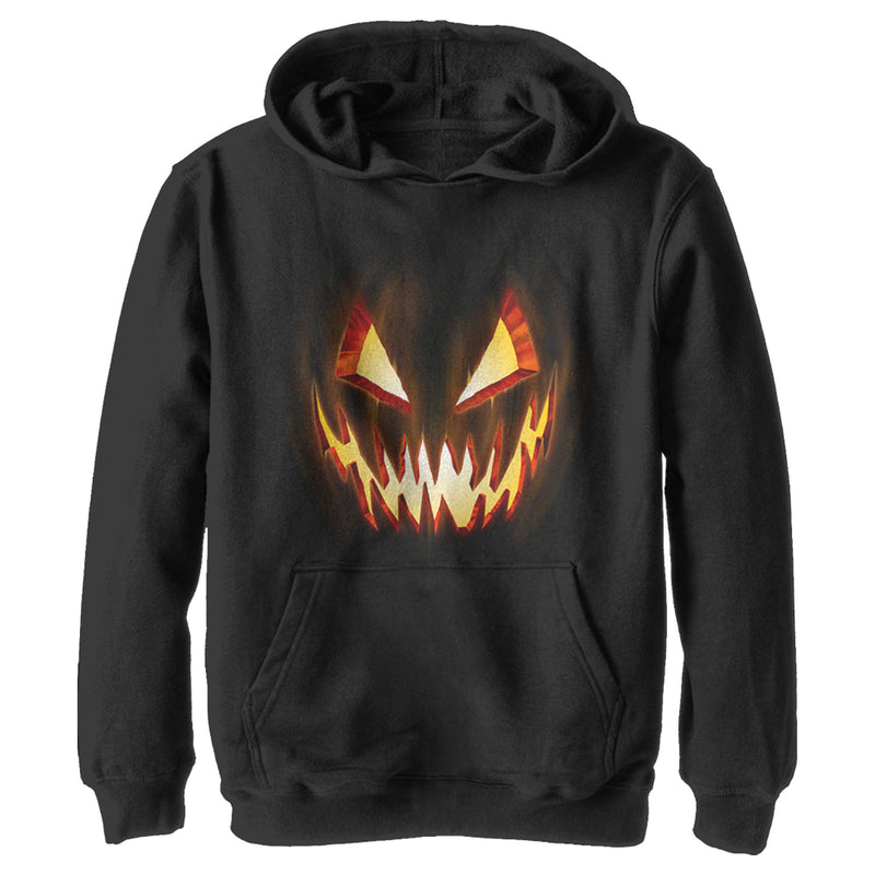 Boy's Lost Gods Evil Pumpkin Face Pull Over Hoodie