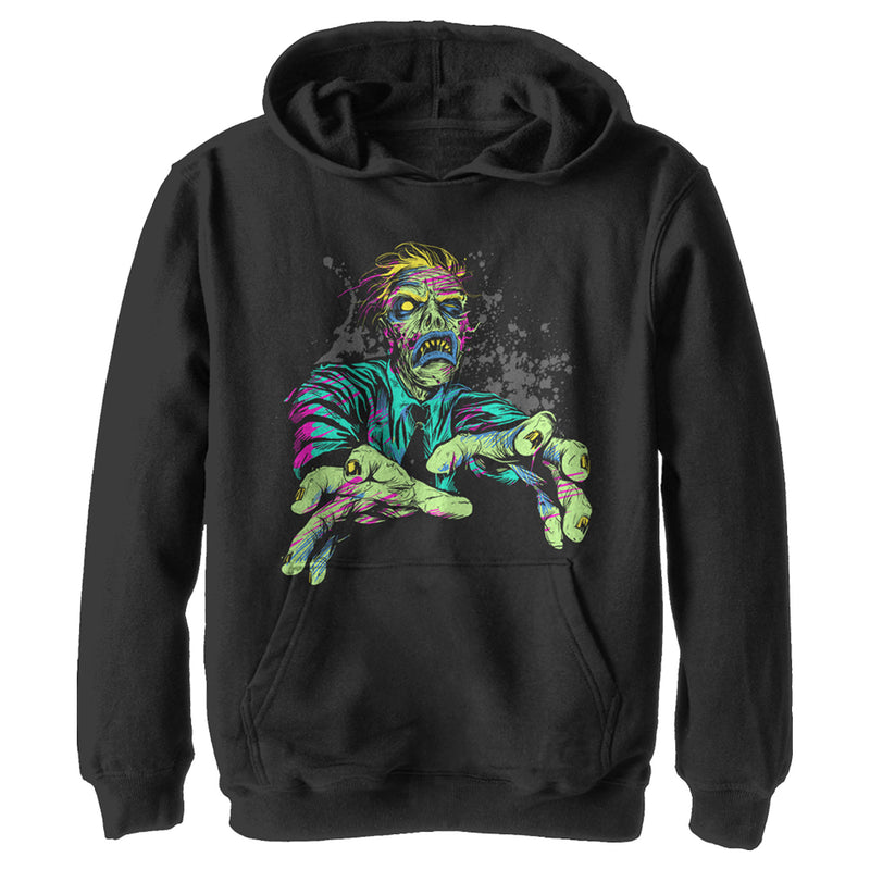 Boy's Lost Gods Halloween Zombie Attack Pull Over Hoodie