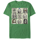 Men's Lost Gods Fourth of July  Presidential Funny Faces T-Shirt