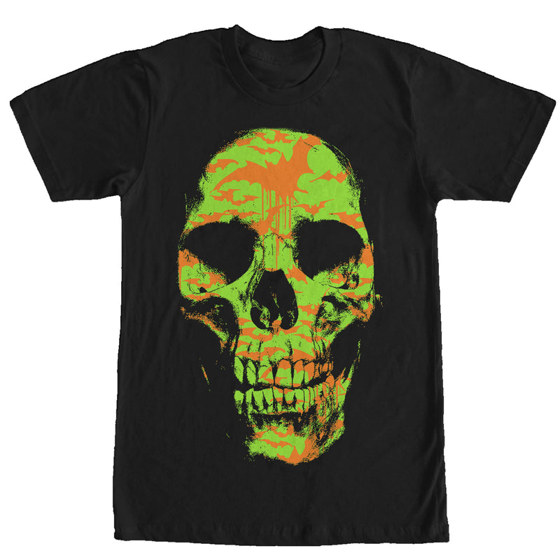 Men's Lost Gods Halloween Skull Bat Shadows T-Shirt