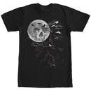 Men's Lost Gods Halloween Midnight Skull Moon T-Shirt