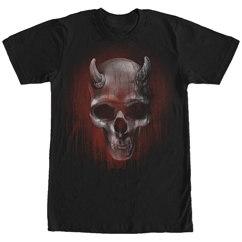 Men's Lost Gods Halloween Horned Skull T-Shirt