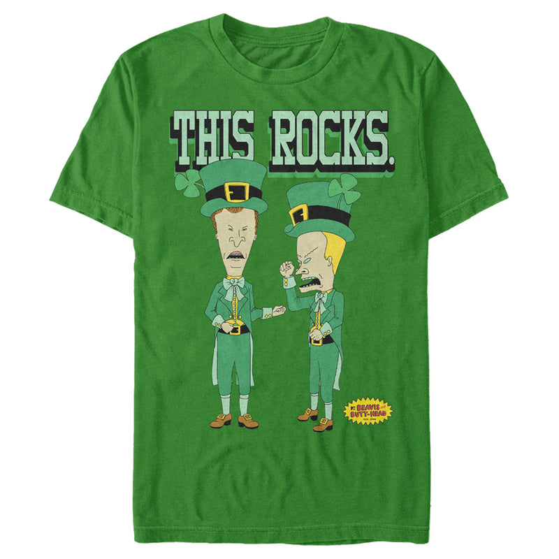 Men's Beavis and Butt-Head St. Patrick's Day This Rocks T-Shirt