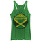 Women's Lost Gods Jamaica Flag Circle Racerback Tank Top