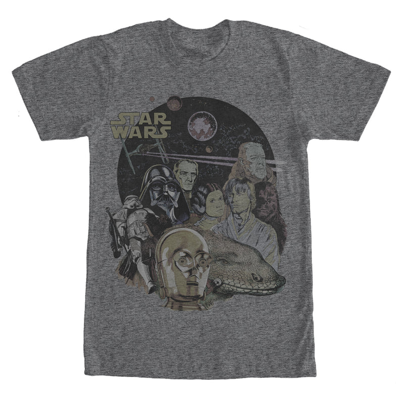 Men's Star Wars Characters andtrooper T-Shirt