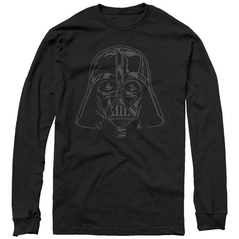 Men's Star Wars Darth Vader Helmet Long Sleeve Shirt