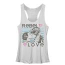 Women's Star Wars Rebel Love Han and Leia Racerback Tank Top