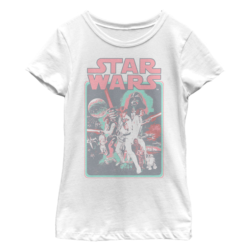 Girl's Star Wars Throwback Poster T-Shirt