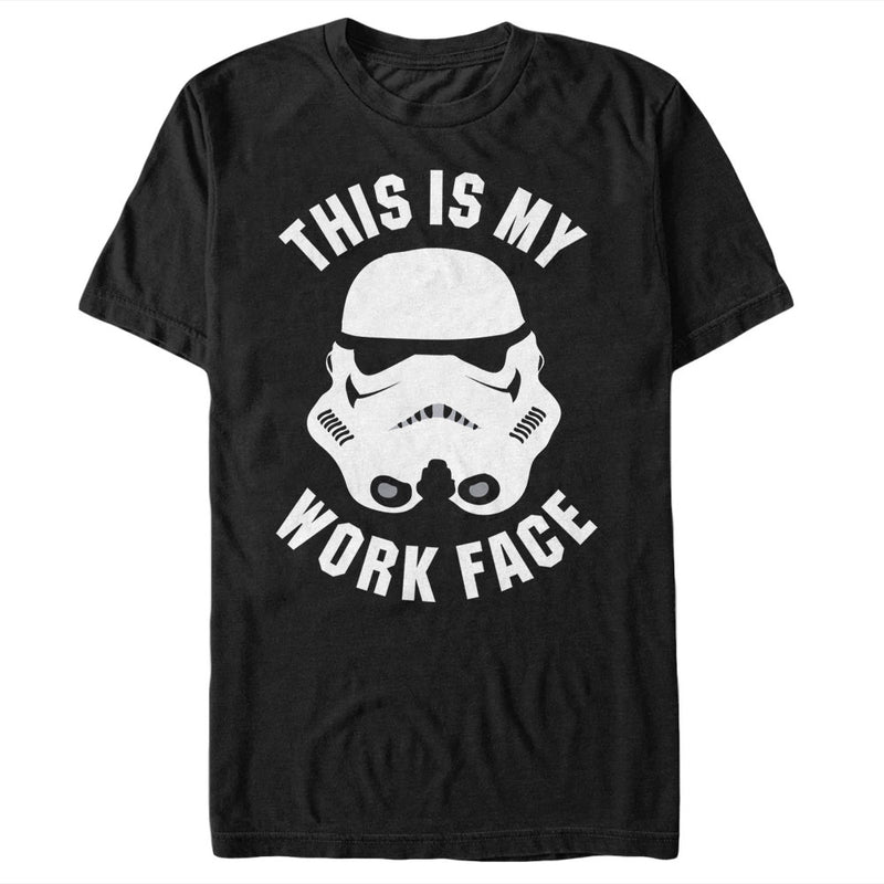 Men's Star Wars Stormtrooper This is My Work Face T-Shirt