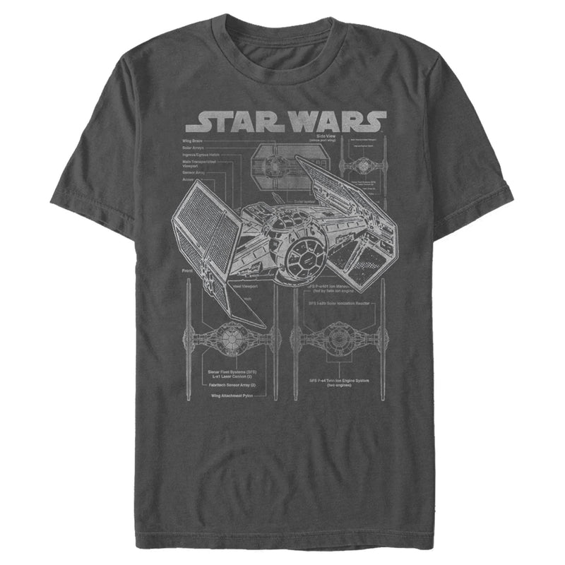 Men's Star Wars TIE Fighterprint T-Shirt