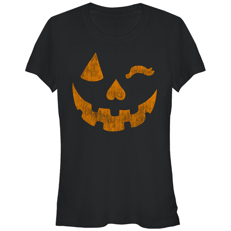 Junior's Lost Gods Halloween Jack-o'-Lantern Wink T-Shirt
