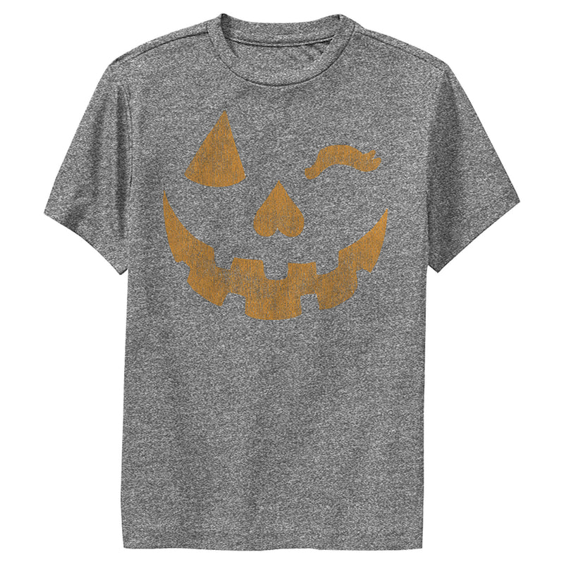 Boy's Lost Gods Halloween Jack-o'-Lantern Wink Performance Tee