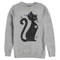 Men's Lost Gods Halloween Full Moon Black Cat Heart Sweatshirt