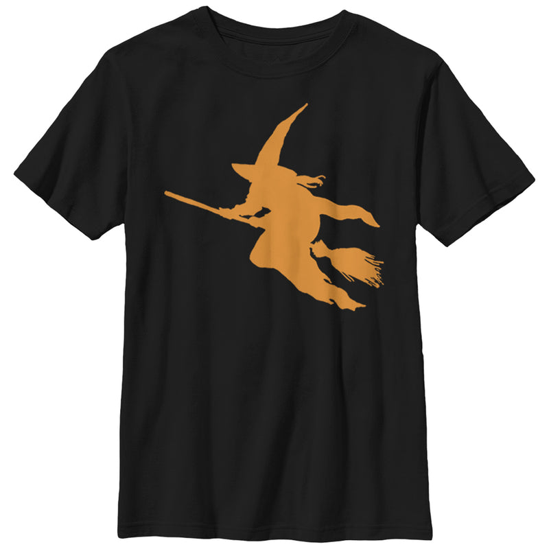 Boy's Lost Gods Halloween Witch on a Broomstick T-Shirt