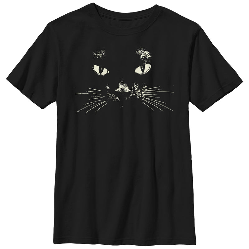 Boy's Lost Gods Black Cat Face T-Shirt