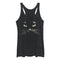 Women's Lost Gods Black Cat Face Racerback Tank Top