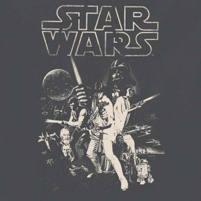 Men's Star Wars: A New Hope Classic Poster Pull Over Hoodie