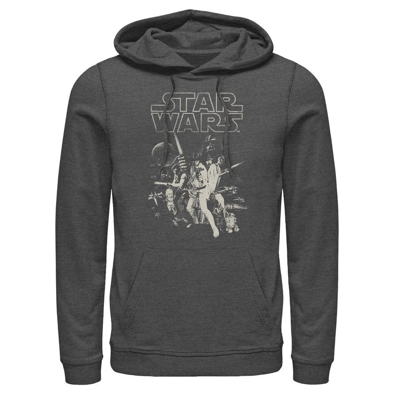 Men's Star Wars: A New Hope Classic Poster Pull Over Hoodie